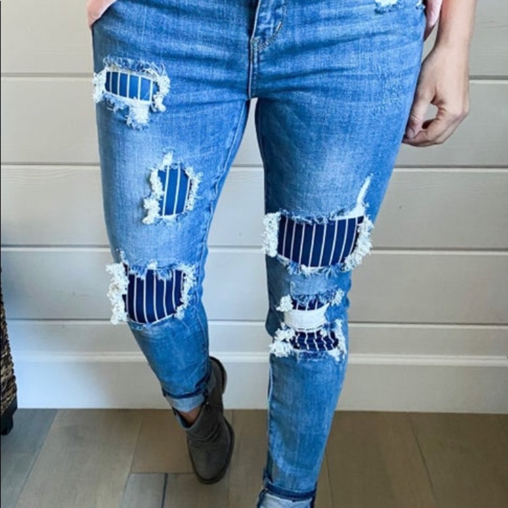 RESERVED FOR akposhmom Judy Blue distressed denim.